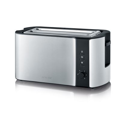 Severin AT 2590 - Broodrooster met 4 sleuven 1400W/230V rvs/zwart