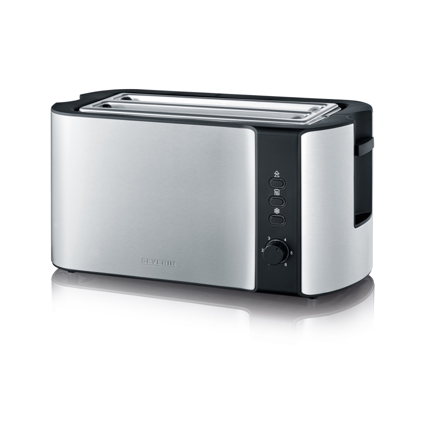 Severin AT 2590 - Broodrooster met 4 sleuven 1400W/230V rvs/zwart