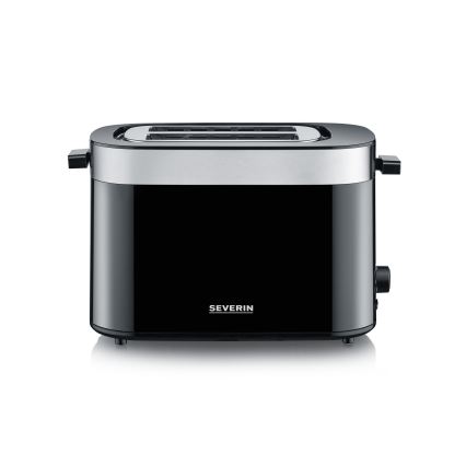 Severin AT 9264 - Grille-pain à deux fentes 800 W/230 V inox/noir