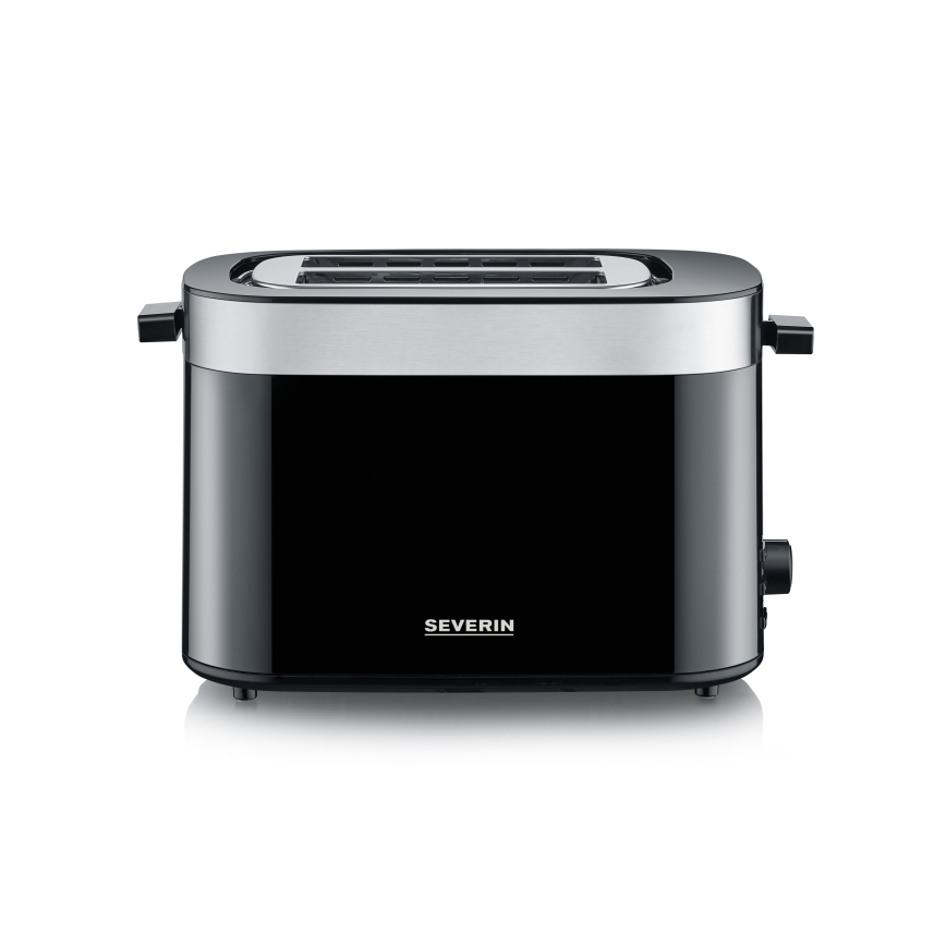 Severin AT 9264 - Grille-pain à deux fentes 800 W/230 V inox/noir