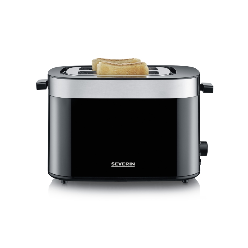 Severin AT 9264 - Grille-pain à deux fentes 800 W/230 V inox/noir