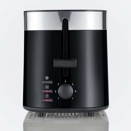 Severin AT 9264 - Grille-pain à deux fentes 800 W/230 V inox/noir