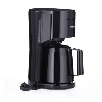 Severin KA 9306 - Cafetière avec carafe thermique 1 L, 1000 W / 230 V, noire