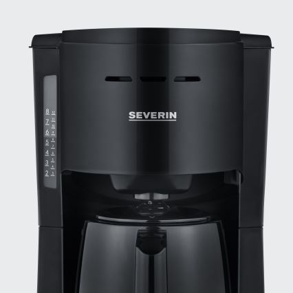 Severin KA 9306 - Cafetière avec carafe thermique 1 L, 1000 W / 230 V, noire