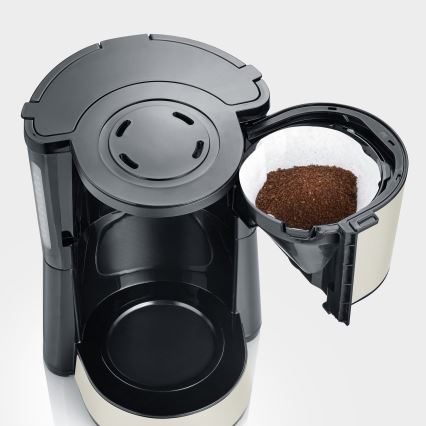 Severin KA 9575 - Filterkoffiezetapparaat 1000W/230V beige/zwart