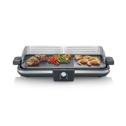 Severin PG 8564 - Elektrische tafelgrill 2300 W/230 V 50 x 30 cm, zwart