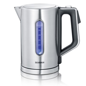 Severin WK 3418 - Waterkoker 1,7 l, 3000 W/230 V, roestvrij staal/zwart