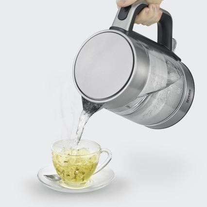 Severin WK 3420 - Bouilloire électrique 1,7 l 2200 W/230 V inox/verre