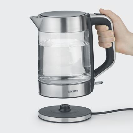 Severin WK 3420 - Bouilloire électrique 1,7 l 2200 W/230 V inox/verre