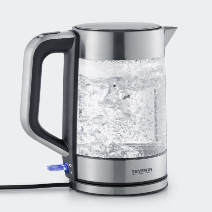 Severin WK 3420 - Bouilloire électrique 1,7 l 2200 W/230 V inox/verre