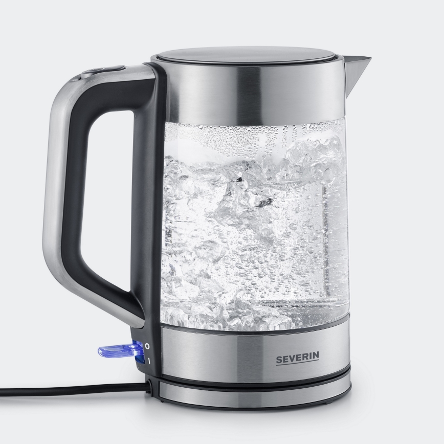 Severin WK 3420 - Bouilloire électrique 1,7 l 2200 W/230 V inox/verre