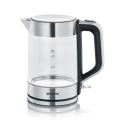 Severin WK 3420 - Elektrische waterkoker 1,7 l 2200W/230V roestvrij staal/glas