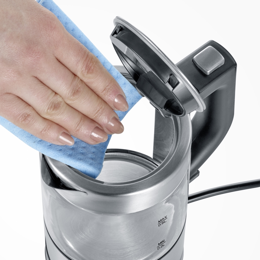 Severin WK 3472 - Bouilloire électrique 0,5 l 1100W/230V inox/verre