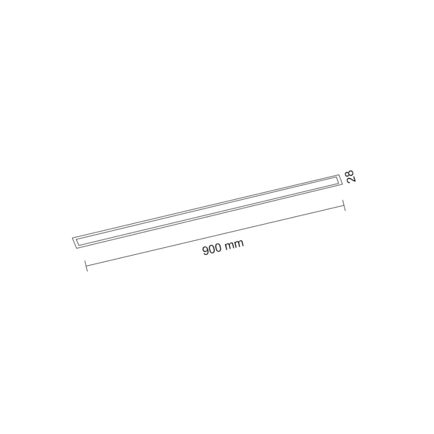 Shilo - Luminaire encastré LED/9W/230V 3000K IRC 90 noir
