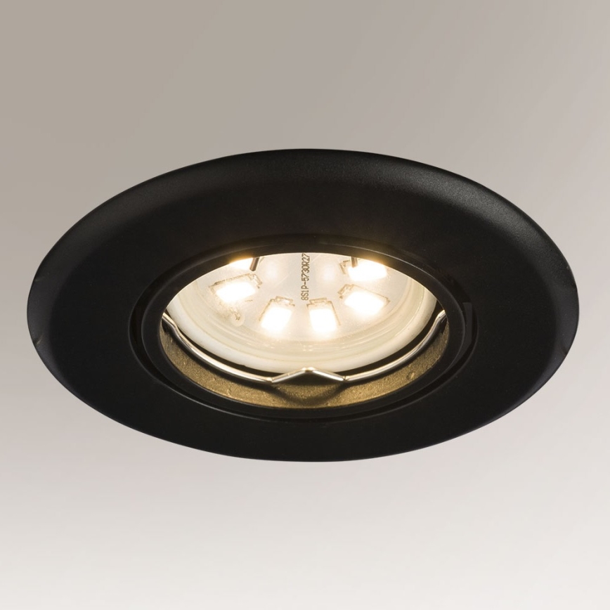 Shilo 3329 - Inbouwlamp TOKIO 1xGU10/15W/230V zwart