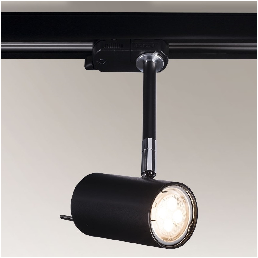 Shilo - Spot in een Rail Systeem 1xGU10/15W/230V zwart