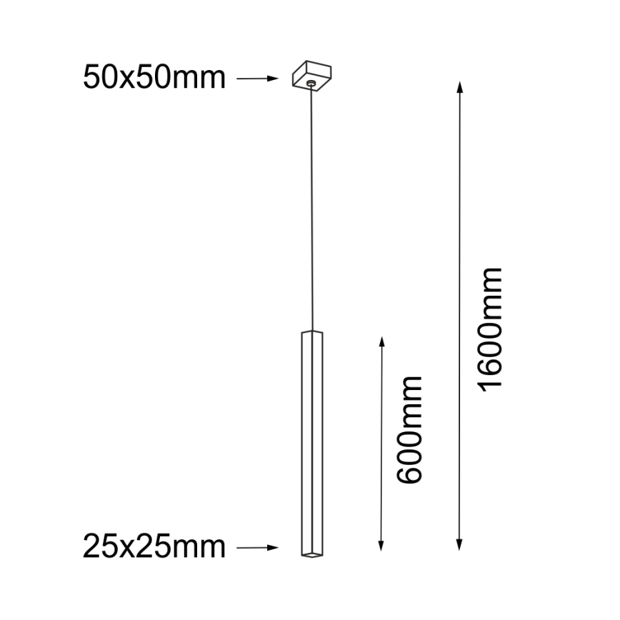 Shilo - Suspension filaire 1xG9/10W/230V