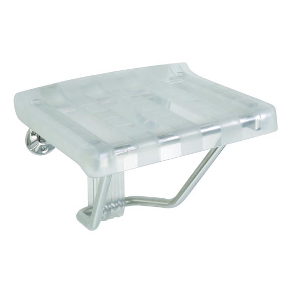 Siège de douche 38 x 46 cm argenté