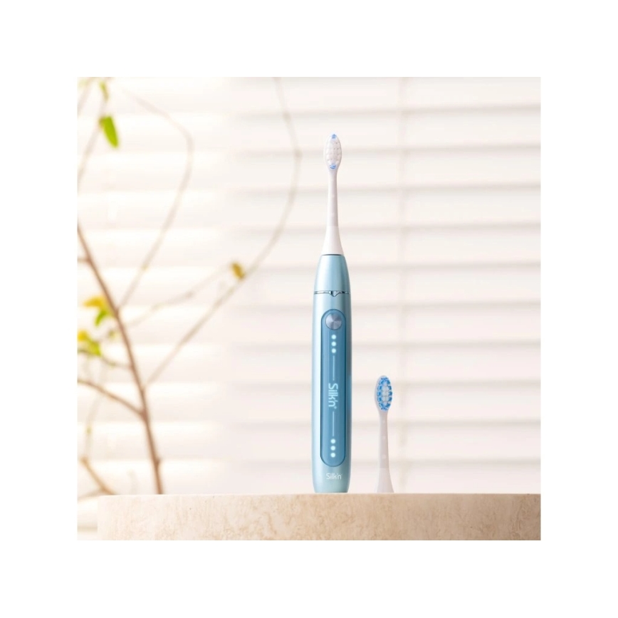 Silk’n - Brosse à dents sonique vibrante SONIC YOU 3350 mAh IPX7 bleue