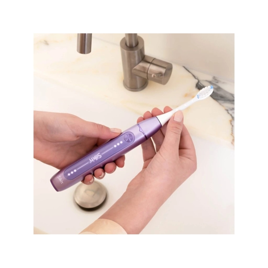 Silk’n - Brosse à dents sonique vibrante SONIC YOU 3350 mAh IPX7 violette