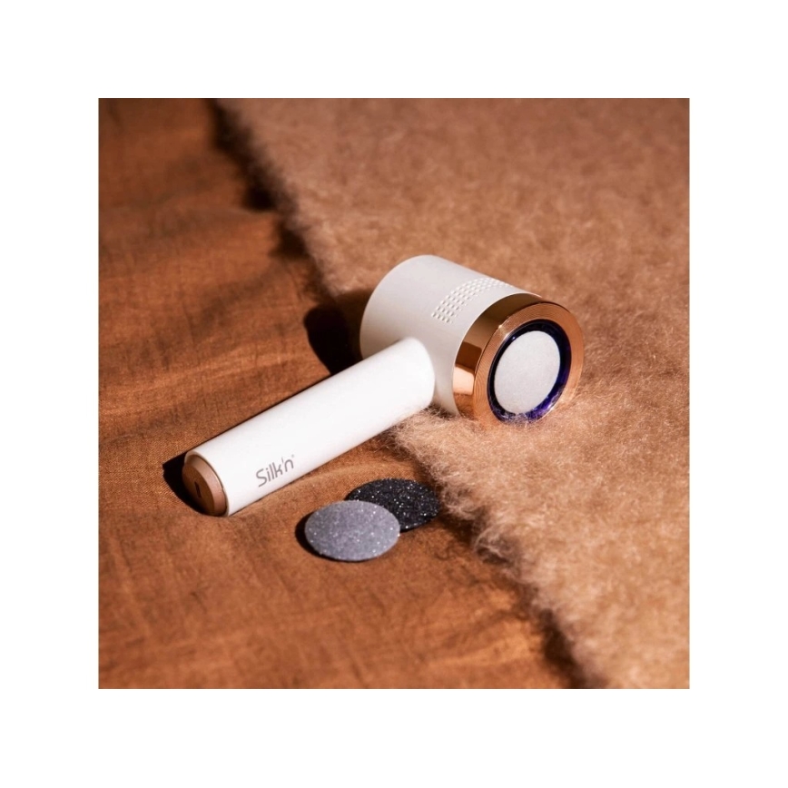 Silk’n - Elektrische voetvijl VACUPEDI 5V/1500 mAh wit/roségoud