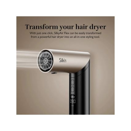 Silk’n - Sèche-cheveux SILKYAIR FLEX 230V noir/doré