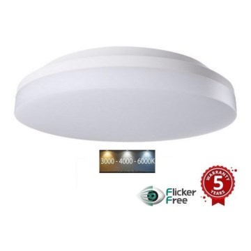 Sinclair - Plafonnier LED/30W/230V 3000K/4000K/6000K IP54 33 cm blanc