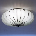 SIRU - Plafondlamp ACCADEMIA 3xE27/60W/230V wit/zwart Venetiaans glas