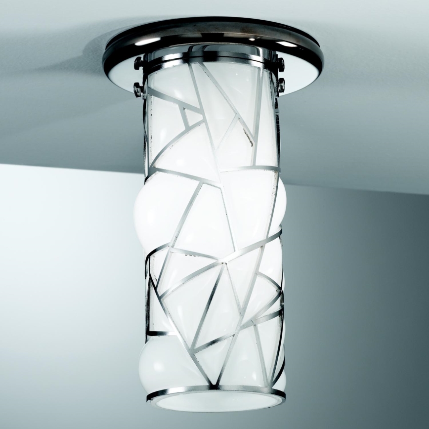 SIRU - Spot ORIONE 1xG9/30W/230V glanzend chroom/wit Venetiaans glas