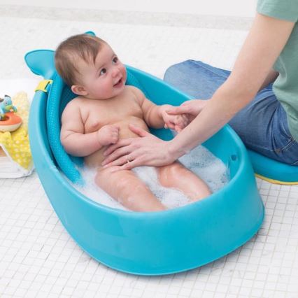 Skip Hop - Babybadje met ergonomische mat MOBY 3 blauw
