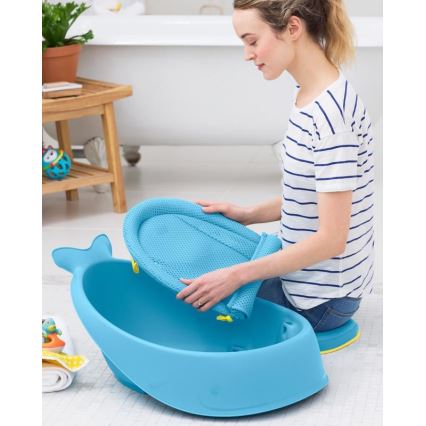 Skip Hop - Babybadje met ergonomische mat MOBY 3 blauw