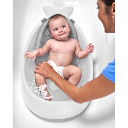 Skip Hop - Babybadje met ergonomische mat MOBY 3 wit
