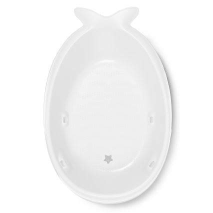 Skip Hop - Baignoire pour bébé avec coussin ergonomique MOBY 3 blanc