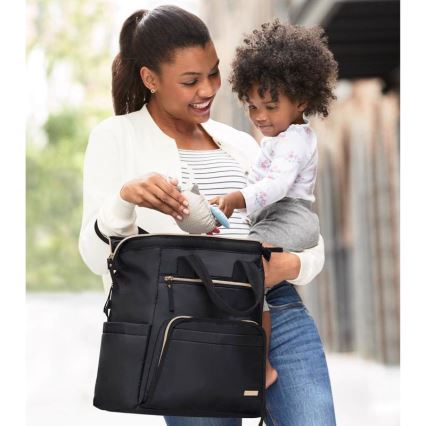 Skip Hop - Sac à dos à langer pour poussette MAINFRAME noir