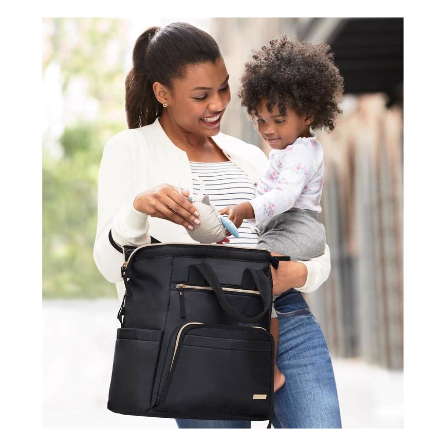 Skip Hop - Sac à dos à langer pour poussette MAINFRAME noir