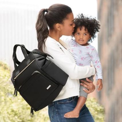 Skip Hop - Sac à dos à langer pour poussette MAINFRAME noir