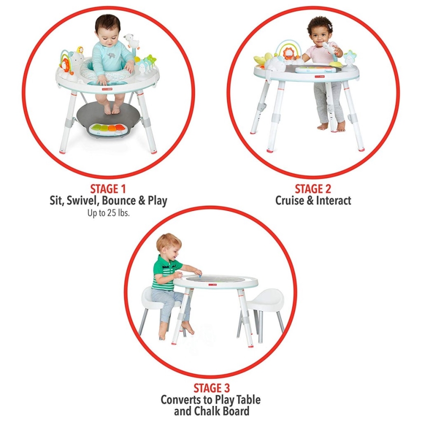 Skip Hop - Speelcentrum voor kinderen 3in1 LINING CLOUD 3xAAA