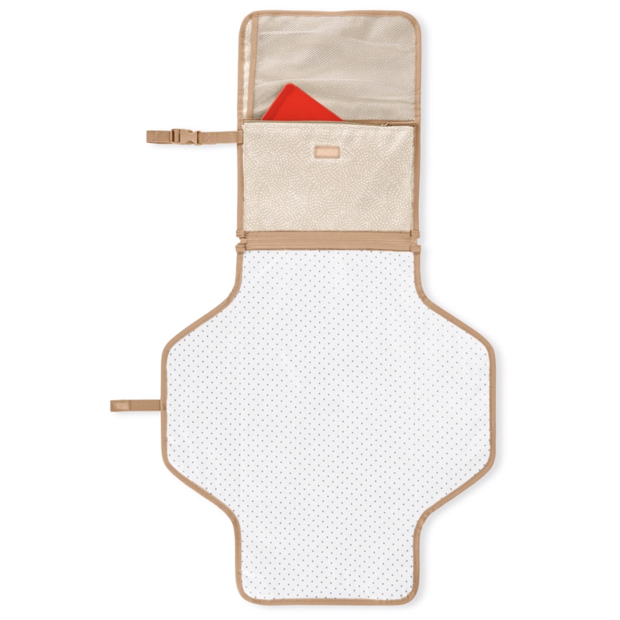 Skip Hop - Tapis à langer de voyage et sac 2 en 1 PRONTO beige