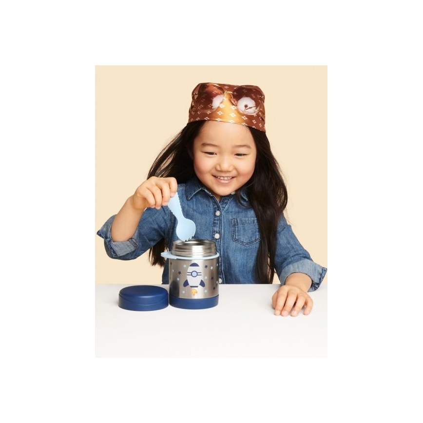 Skip Hop - Thermo voedselcontainer met lepel/vork SPARK STYLE 325 ml ruimteraket