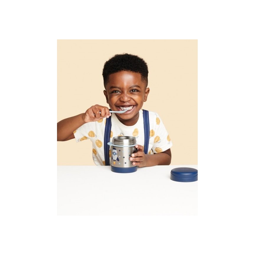 Skip Hop - Thermo voedselcontainer met lepel/vork SPARK STYLE 325 ml ruimteraket