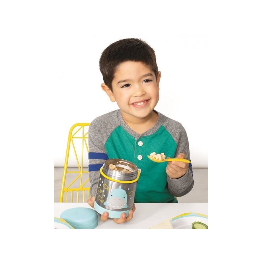 Skip Hop - Thermo voedselcontainer met lepel/vork ZOO 325 ml haai