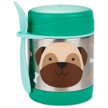 Skip Hop - Thermo voedselcontainer met lepel/vork ZOO 325 ml mopshond