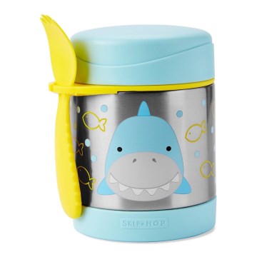 Skip Hop - Thermos alimentaire ZOO 325 ml avec cuillère/fourchette requin