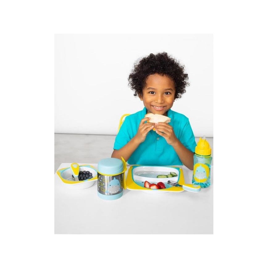 Skip Hop - Thermos alimentaire ZOO 325 ml avec cuillère/fourchette requin