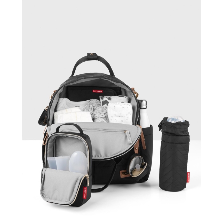 Skip Hop - Veranderende rugzak voor kinderwagen 6in1 SUITE SET zwart