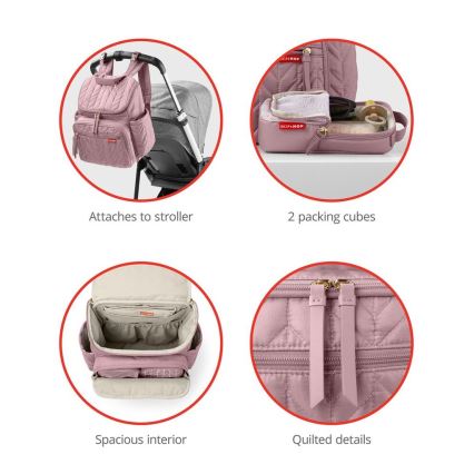 Skip Hop - Veranderende rugzak voor kinderwagen FORMA Muave Mist