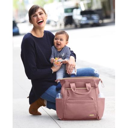 Skip Hop - Veranderende rugzak voor kinderwagen MAINFRAME Dusty roze