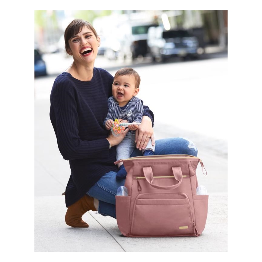 Skip Hop - Veranderende rugzak voor kinderwagen MAINFRAME Dusty roze