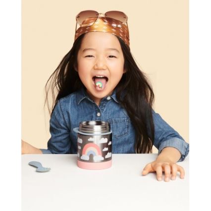Skip Hop - Voedselthermos met lepel/vork SPARK STYLE 325 ml regenboog