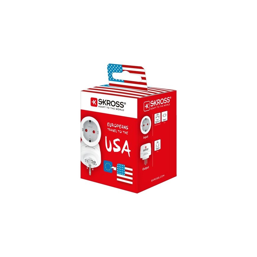 SKROSS - Adaptateur de voyage USA 15A